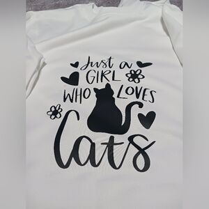 White Cat Lover's  Sweat Shirt